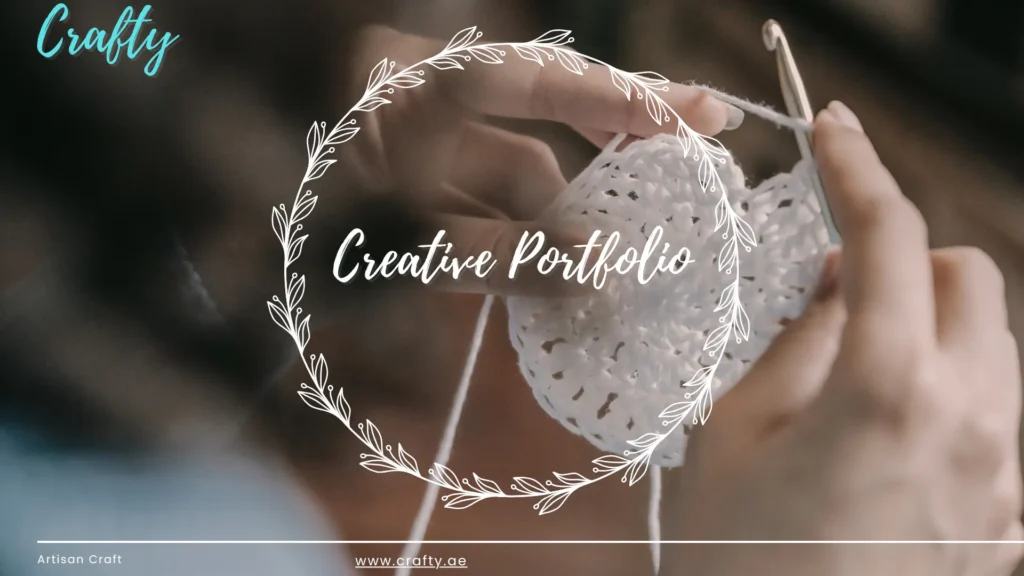 neutral illustrated craft creative portfolio presentation